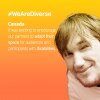 Banner WeAreDiverse: Canada, adapt spaces for participants with disabilities