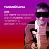 WeAreDiverse HAPTO - Chile. Joven sonriendo con ojos vendados 